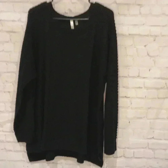 NY Collection Black Chunky Sweater Size 2X - Picture 1 of 7